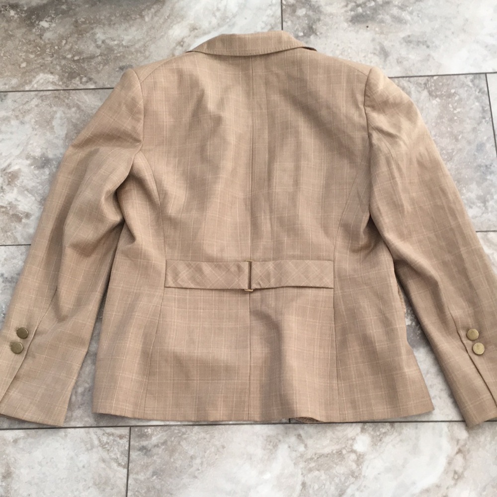 Anne Klein tan nude two piece suit set size 12 NWOT - Picture 7 of 8